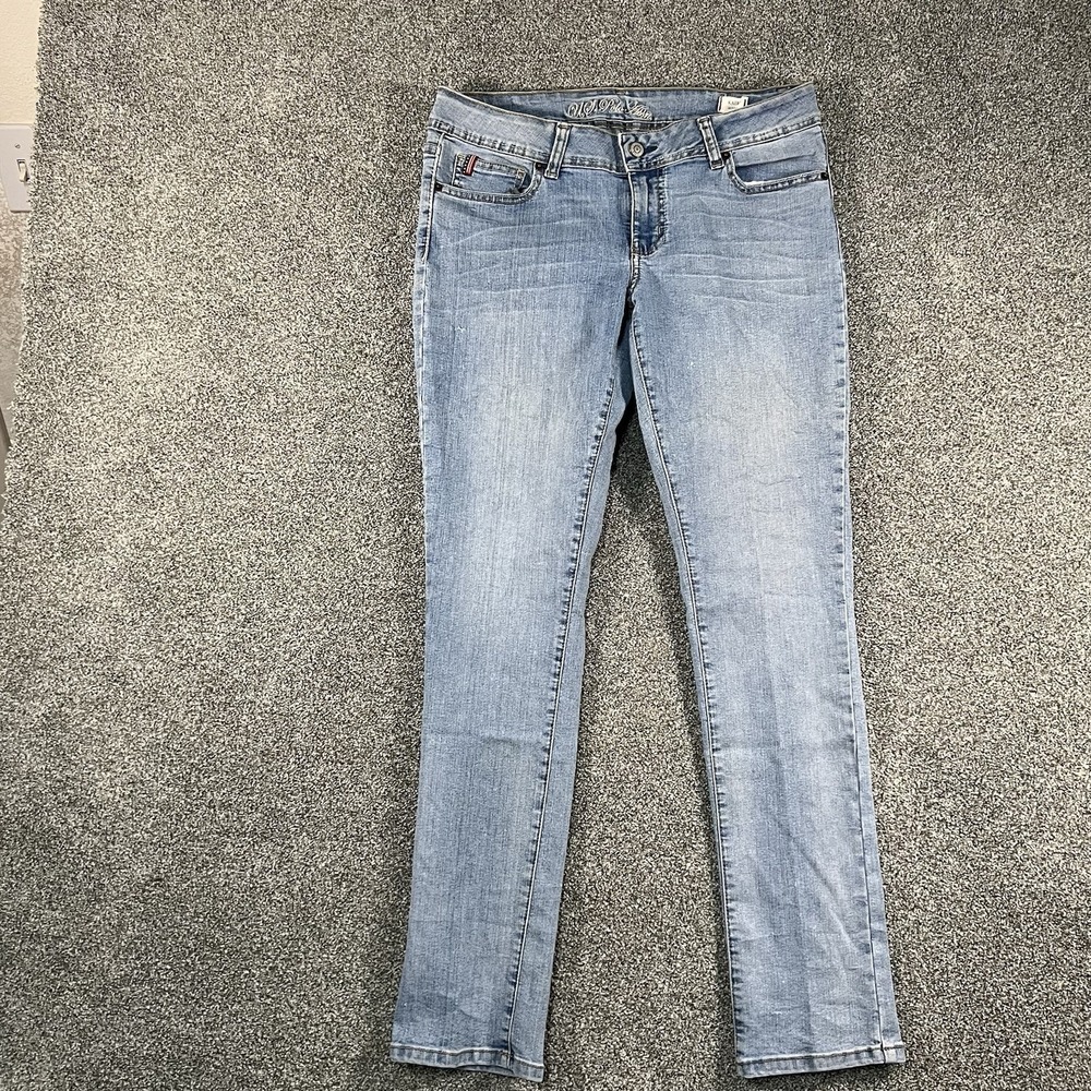 US Polo Assn Womens Kate Skinny Jeans Size 9/10 Light Wash Stretch Denim